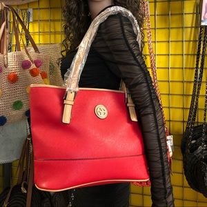 Giani Bernini Shoulder Bag Red